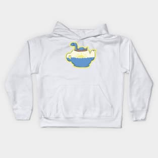 Nessie in a Teapot Kids Hoodie